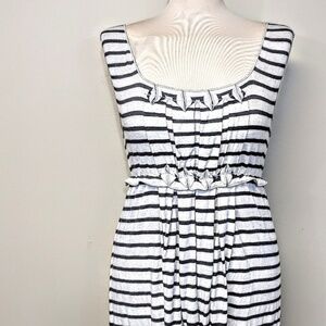 Max Studio Stripe Jersey Tunic Top